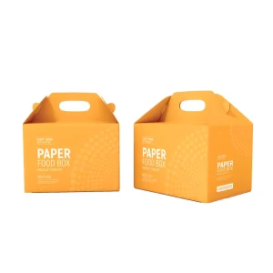 Caja plegadiza lonchera naranja